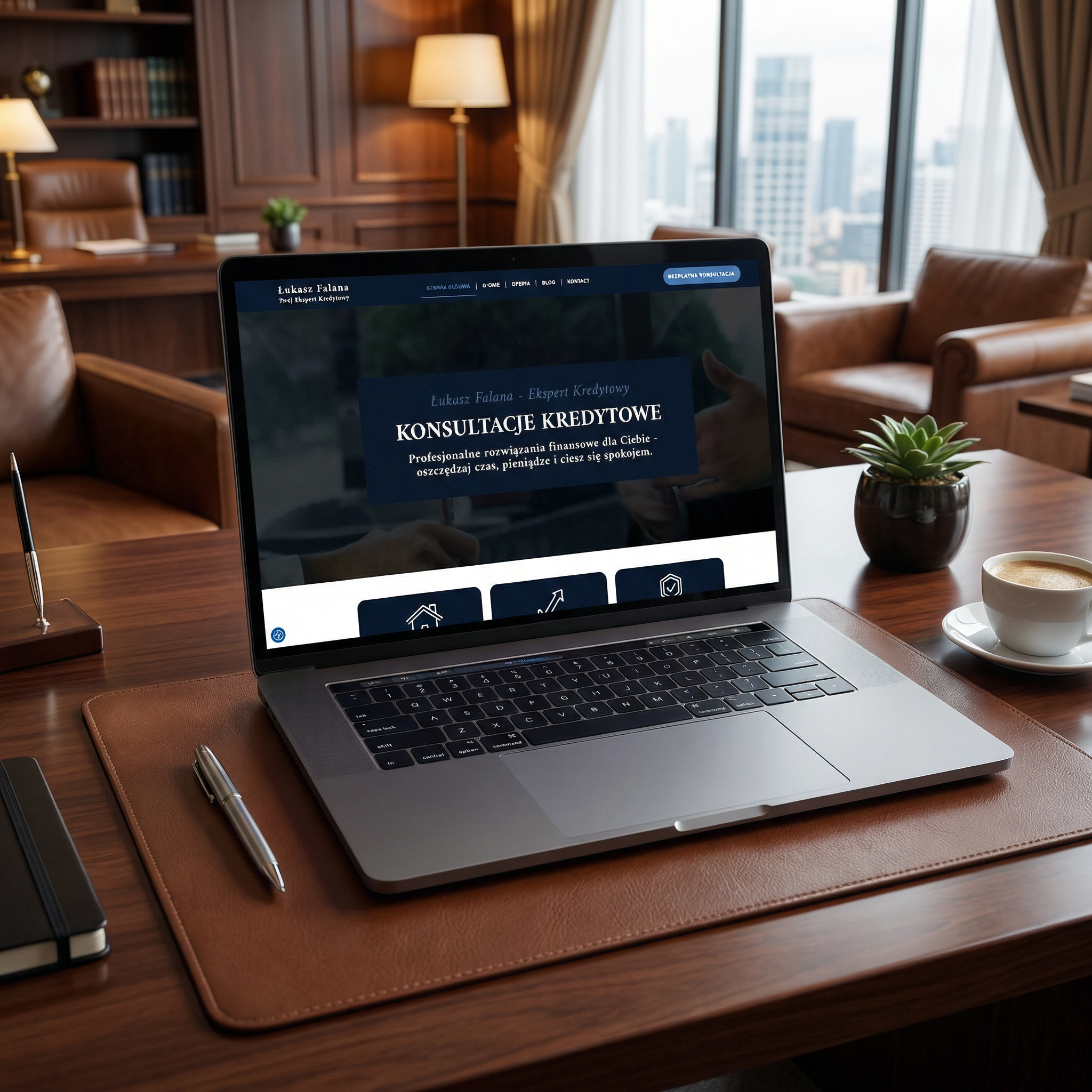 Strona internetowa dla doradcy kredytowego i finansowego