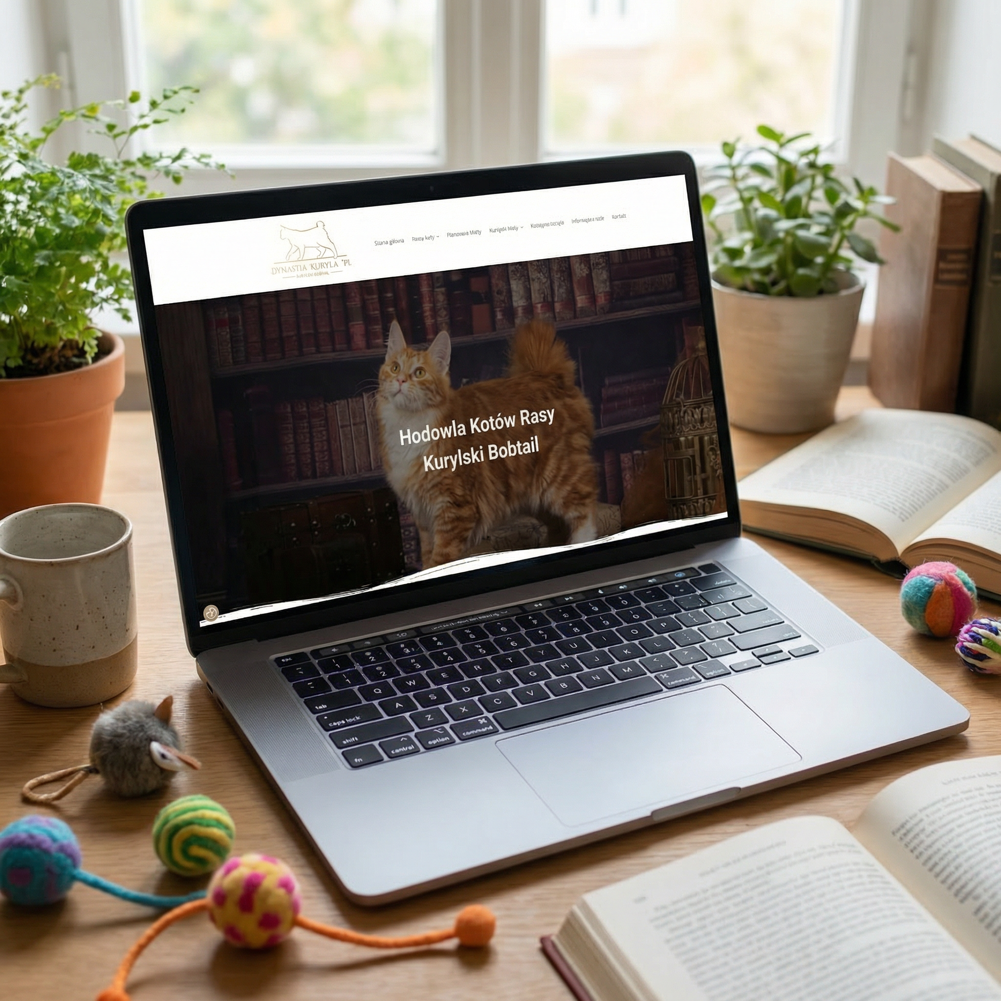 Strona internetowa hodowcy kotów